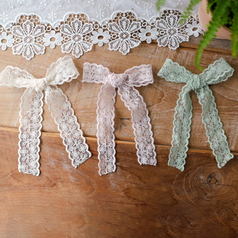 Kids Lace Blossom Bows